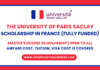 University of Paris Saclay Scholarship 2025