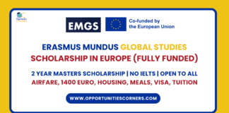 Erasmus Mundus GLOBAL STUDIES Scholarship