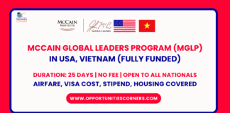 McCain Global Leaders Program (MGLP) 2025