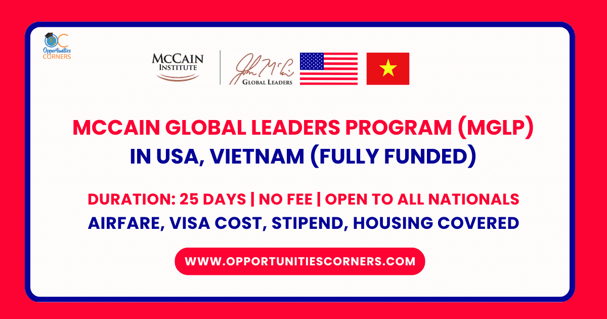 McCain Global Leaders Program (MGLP) 2025