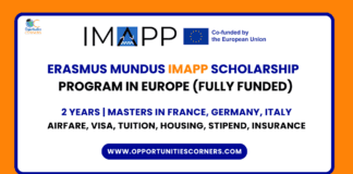 Erasmus Mundus IMAPP Scholarship