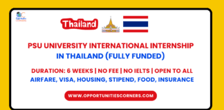 Prince of Songkla University International Internship