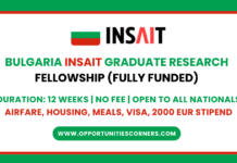 Bulgaria INSAIT Graduate Fellowship