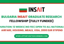 Bulgaria INSAIT Graduate Fellowship