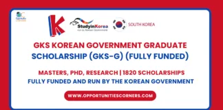 GKS Korean Government Graduate Scholarship 2026