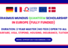 Erasmus Mundus QuanTEEM Scholarship 2025/27