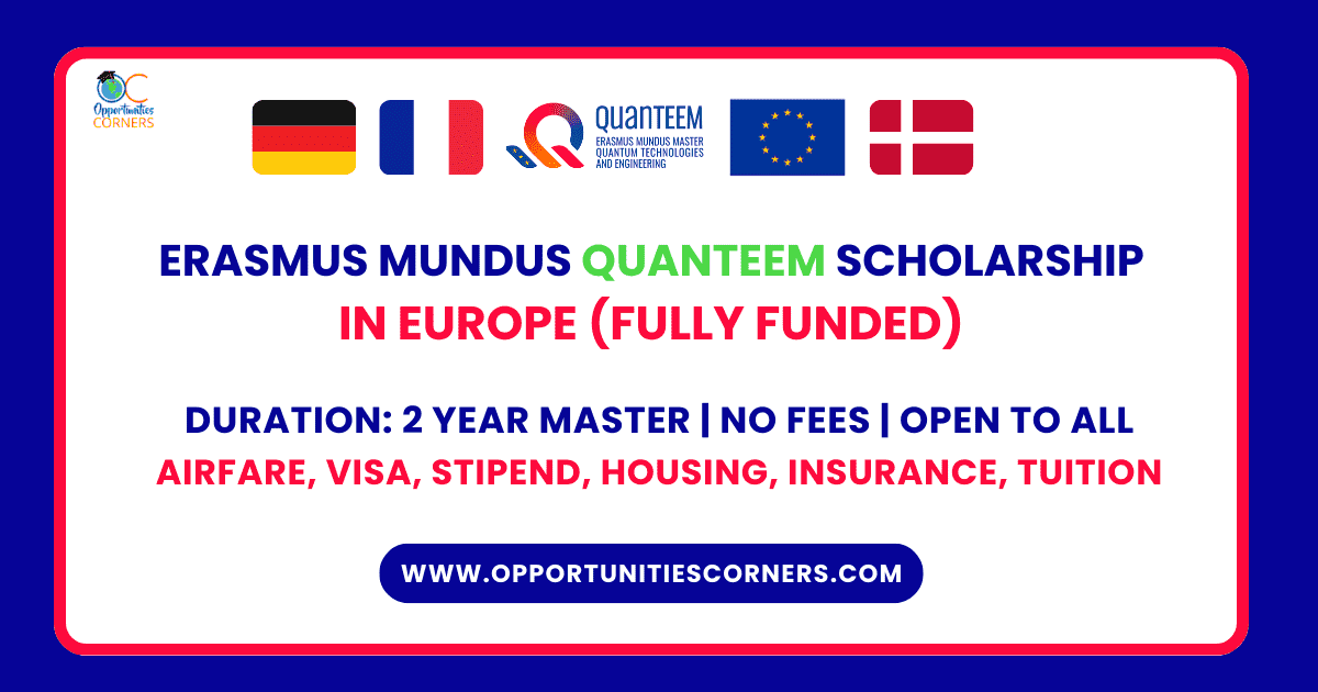 Erasmus Mundus QuanTEEM Scholarship 2025/27