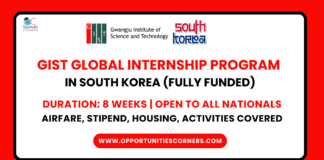 GIST Global Internship 2025 in South Korea