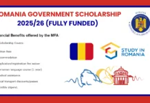 ROMANIA Government Scholarship 2026