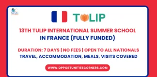 14th TULIP Summer School 2026 in France (Fully Funded)