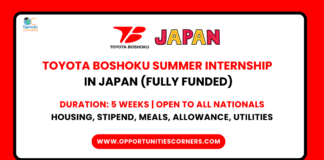 Toyota Boshoku Summer Internship in Japan 2025