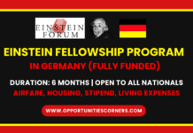 Einstein Fellowship Program 2026