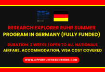 Research Explorer Ruhr Summer Program 2025