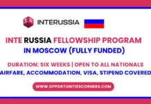InteRussia Fellowship Program 2026