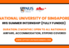 NUS Singapore IRIS Internship 2025
