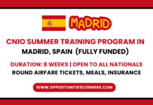 2026 CNIO Summer Training Program