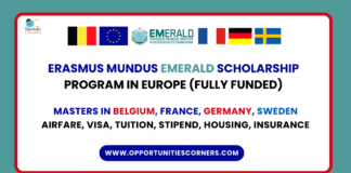 Erasmus Mundus EMERALD Scholarship