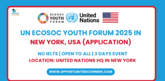 UN ECOSOC Youth Forum 2025 in New York