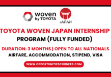 Woven Toyota Japan Internship 2026