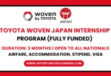 Woven Toyota Japan Internship 2026