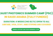 KAUST Photonics Summer Camp 2026