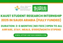 KAUST VSRP Internship 2026