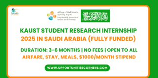 KAUST Student Research Internship