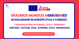 Erasmus Mundus MemBioMed Scholarship