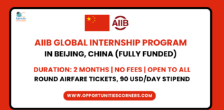 AIIB Global Internship Program 2025