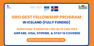 GRO GEST Fellowship 2026 in Iceland