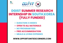 DGIST Summer Research Internship 2026