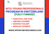 WTO Young Professionals Program 2026