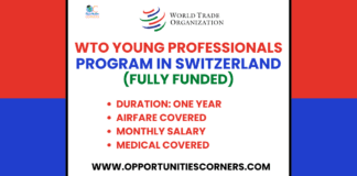 WTO Young Professionals Program 2026