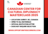 Canadian Center for Cultural Diplomacy Masterclass 2025