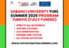 Sabanci University PURE Summer 2025 Program