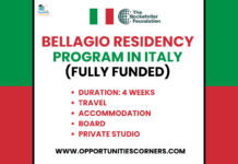 Bellagio Center Residency Program 2027