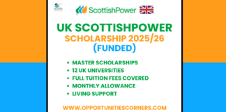 ScottishPower Scholarship 2025/26
