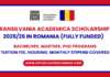 Transilvania Academica Scholarship 2025