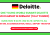 One Young World Summit Deloitte Scholarship 2025