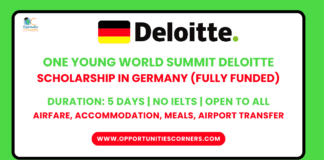 One Young World Summit Deloitte Scholarship 2025