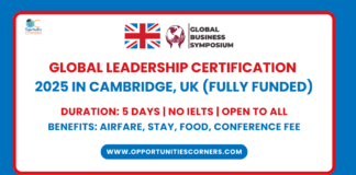 Global Leadership Certification 2025 Cambridge