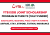 YTB IsDB Joint Scholarship 2025 in Turkiye