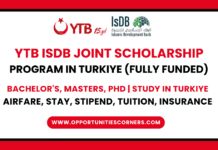 YTB-IsDB Joint Scholarship 2026