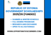 Republic of Estonia Government Scholarships