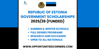 Republic of Estonia Government Scholarships