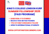 King's College London KURF Summer Fellowship