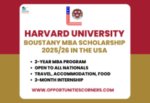 Harvard University Boustany MBA Scholarship 2025/26 in USA Harvard University Boustany MBA Scholarship