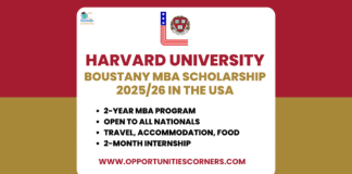 Harvard University Boustany MBA Scholarship