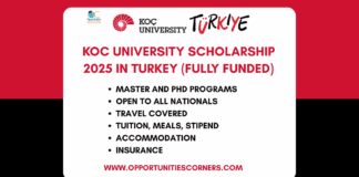 Koc University Scholarship 2025 in Turkey