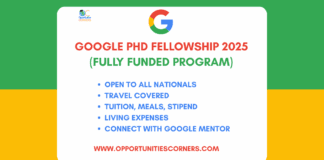 Google PhD Fellowship 2025